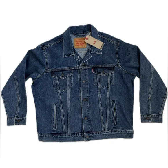NWT Levi’s Trucker Denim Jacket XL NWT Type III Medium Stonewash Blue - Picture 1 of 16